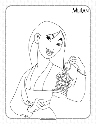 Disney Mulan Pdf Coloring Pages