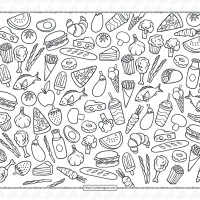 Foods Coloring Page 26 foods coloring page