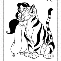 Jasmine and Rajah Coloring Pages 30 jasmine and rajah coloring pages