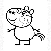 pedro pony in peppa pig coloring pages