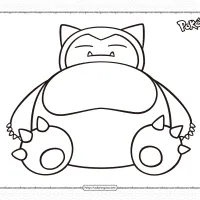 pokemon snorlax coloring pages