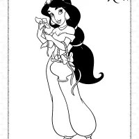 Princess Jasmine Coloring Pages for Girls 29 princess jasmine coloring pages for girls