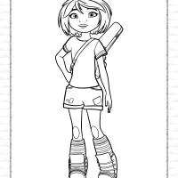 printable abominable yi coloring pages