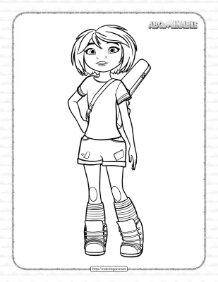 Printable Abominable Yi Coloring Pages