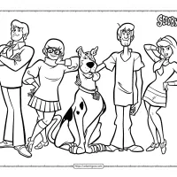 printable scooby doo coloring pages