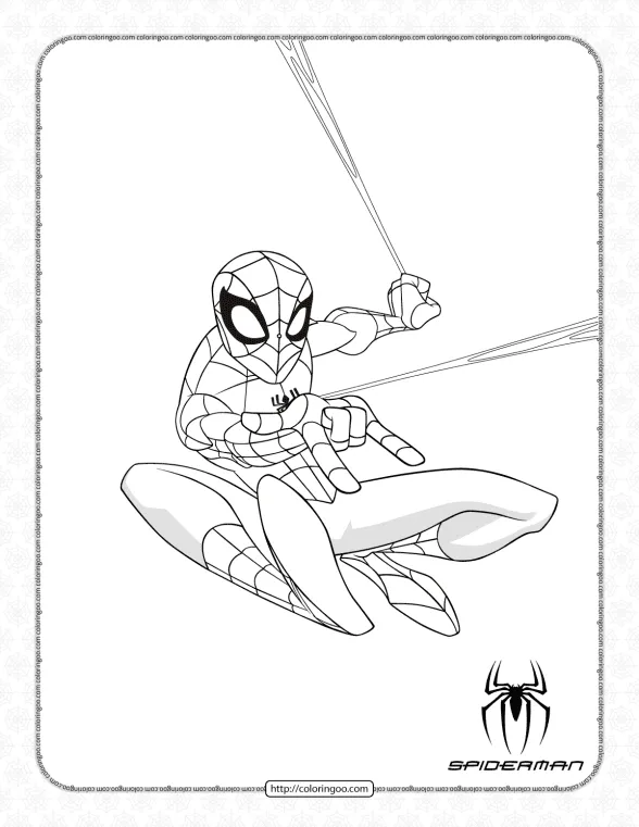 Printable Spider-Man Pdf Coloring Book 1 printable spider man pdf coloring book