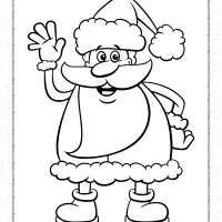 Santa Coloring Pages for Kids 102 santa coloring pages for kids