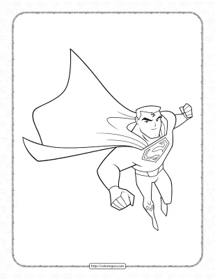 Superman Coloring Pages for Kids