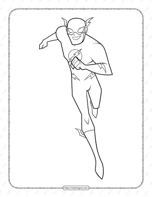 The Flash Coloring Pages for Kids