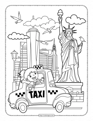 The Statue of Liberty Coloring Pages
