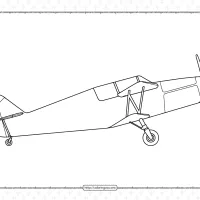 aircraft biplane ac 240 coloring pages