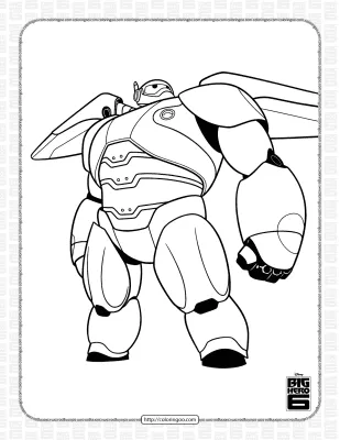 Big Hero 6 Baymax Coloring Pages