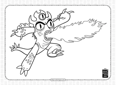 Big Hero 6 Fred Battlesuit Coloring Page