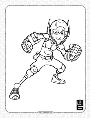 Big Hero 6 Hiro Hamada Coloring Pages
