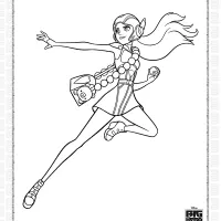 Big Hero Honey Lemon Coloring Pages 16 big hero 6 honey lemon coloring pages