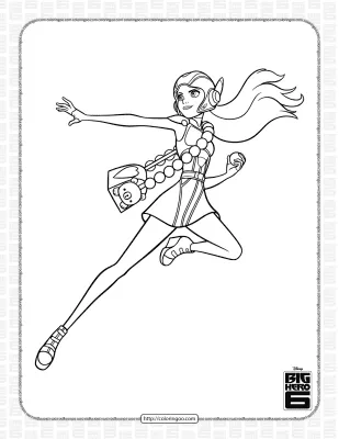 Big Hero Honey Lemon Coloring Pages