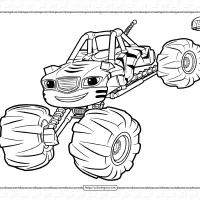 blaze and monster machines stripes coloring pages