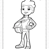 blaze and the monster machines aj coloring pages