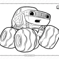 blaze and the monster machines watts coloring pages