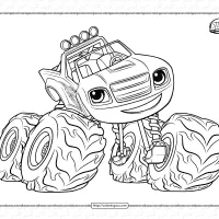 blaze coloring pages for kids