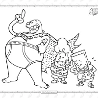 Captain Underpants Coloring Pages 19 captain underpants coloring pages