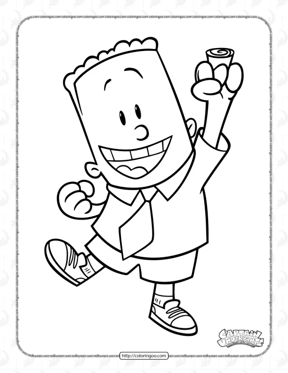 Captain Underpants George Beard Coloring Pages 1 captain underpants george beard coloring pages