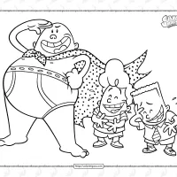 Captain Underpants Harold and George Coloring Page 23 captain underpants harold and george coloring page