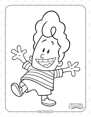 Captain Underpants Harold Hutchins Coloring Pages