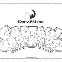 Captain Underpants Pdf Logo Outline Coloring Page 27 captain underpants pdf logo outline coloring page