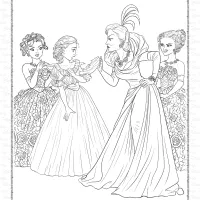 Cinderellas Wicked Stepmother Coloring Page 8 cinderellas wicked stepmother coloring page