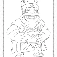 clash royale the king pdf coloring pages