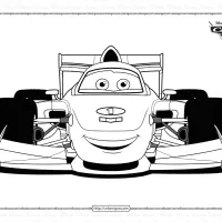 disney pixar cars francesco bernoulli coloring page