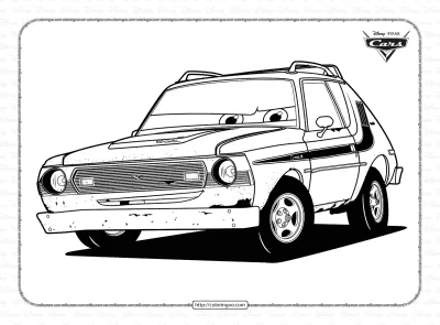 Disney Pixar Cars Grem Coloring Pages