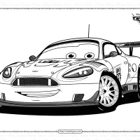 disney pixar cars nigel gearsley coloring pages