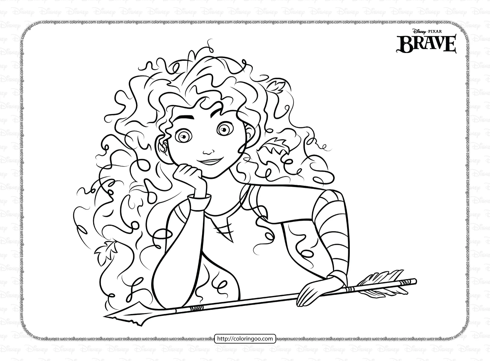 Disney Princess Merida Coloring Pages 2 disney princess merida coloring pages