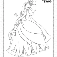disney princess tiana coloring pages