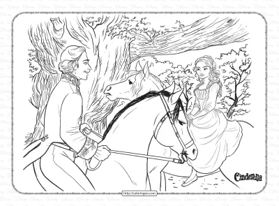 Ella and Kit Meet for the First Time Coloring Page