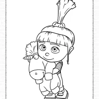 minions agnes gru pdf coloring pages