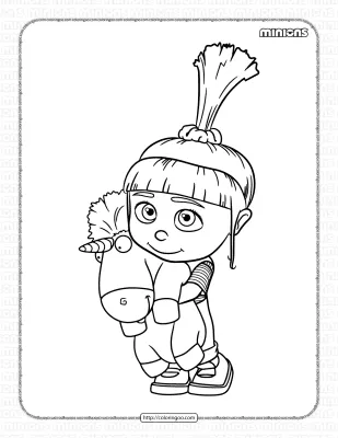 Minions Agnes Gru Pdf Coloring Pages
