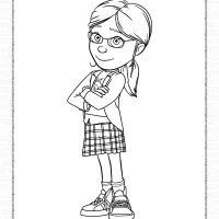 minions margo gru pdf coloring page