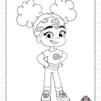 orange blossom and pupcake coloring pages