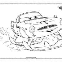 pixar cars finn mcmissile coloring pages