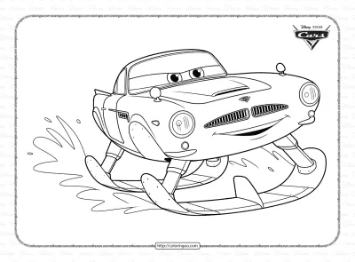 Pixar Cars Finn McMissile Coloring Pages