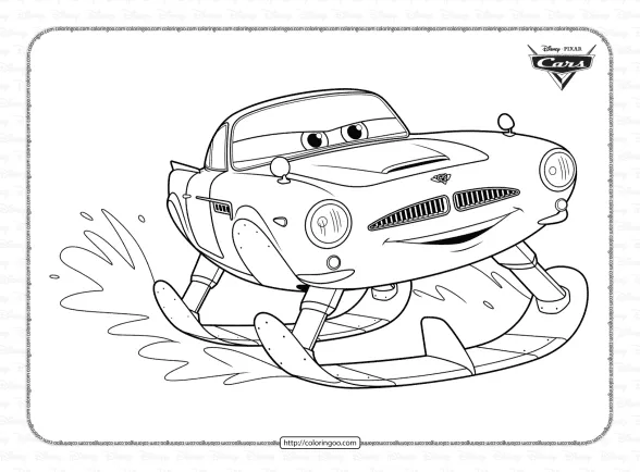 Pixar Cars Finn McMissile Coloring Pages 1 pixar cars finn mcmissile coloring pages