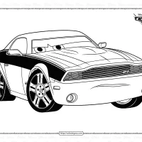 pixar cars rod torque redline coloring pages