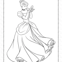 Princess Cinderella Coloring Pages 12 princess cinderella coloring pages