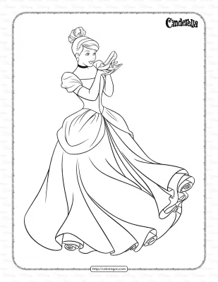Princess Cinderella Coloring Pages