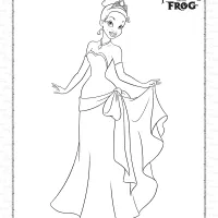 Princess Tiana Coloring Pages for Kids 23 princess tiana coloring pages for kids
