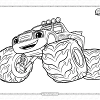 printable blaze coloring pages for kids