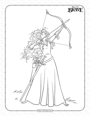 Printable Brave Coloring Pages for Kids